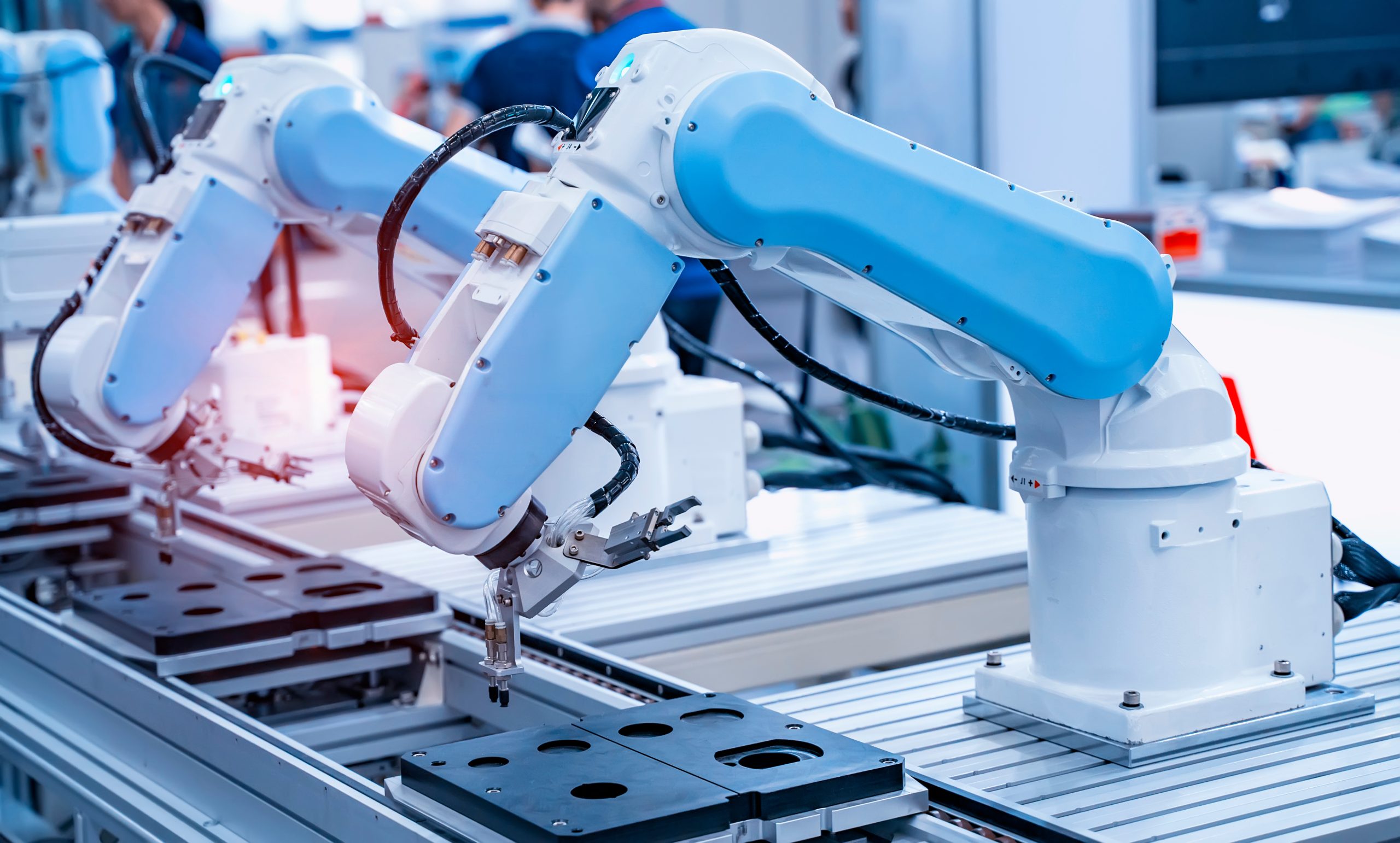 Advanced robotics machinery to show Vortex SAP manufacturing experience experience.